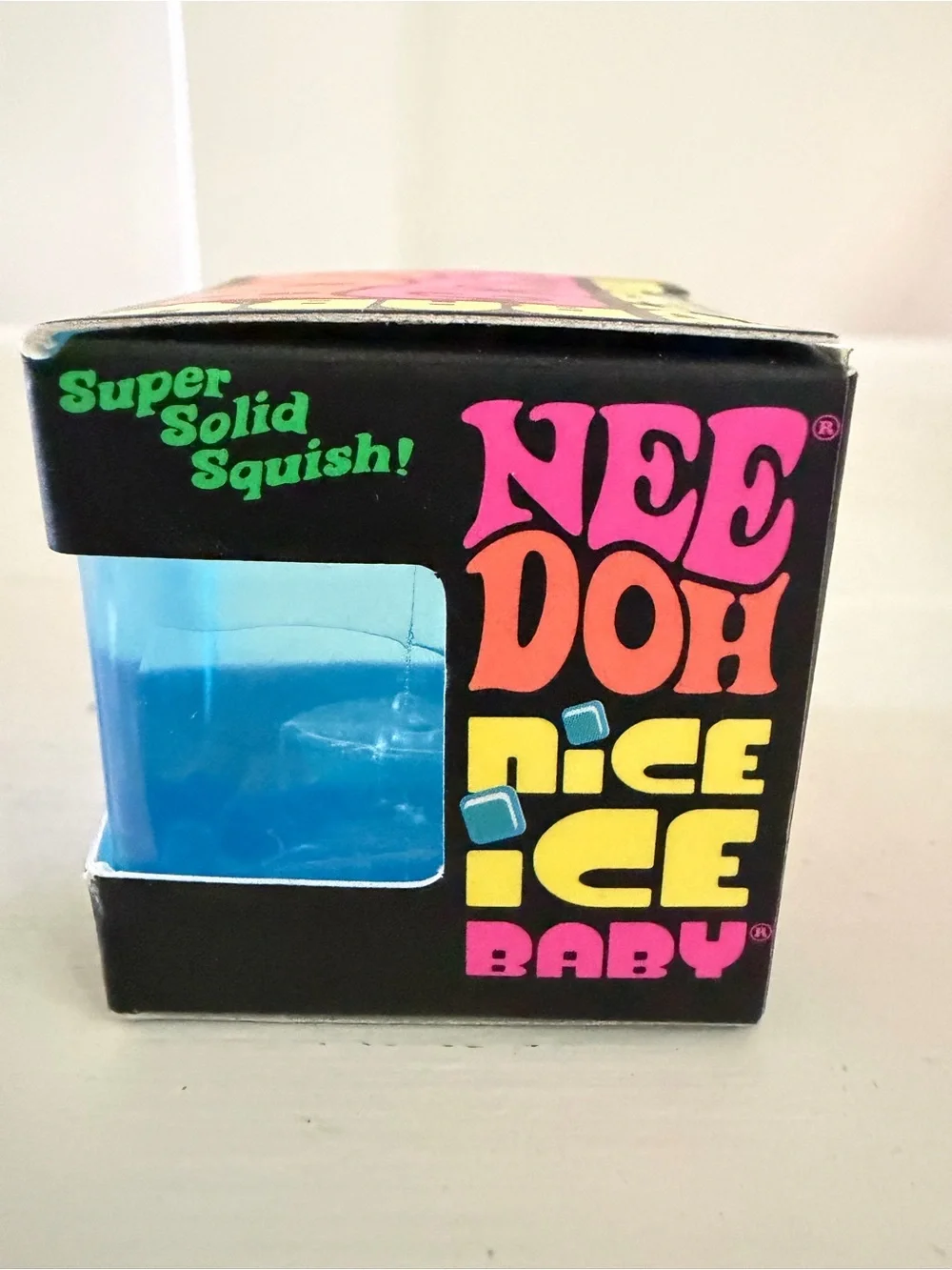 NWT Schylling NeeDoh Nice Ice Baby Blue Mini Fidget Cube Super Solid Squish